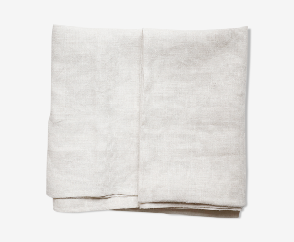 Nappe en lin upcyclée beige uni