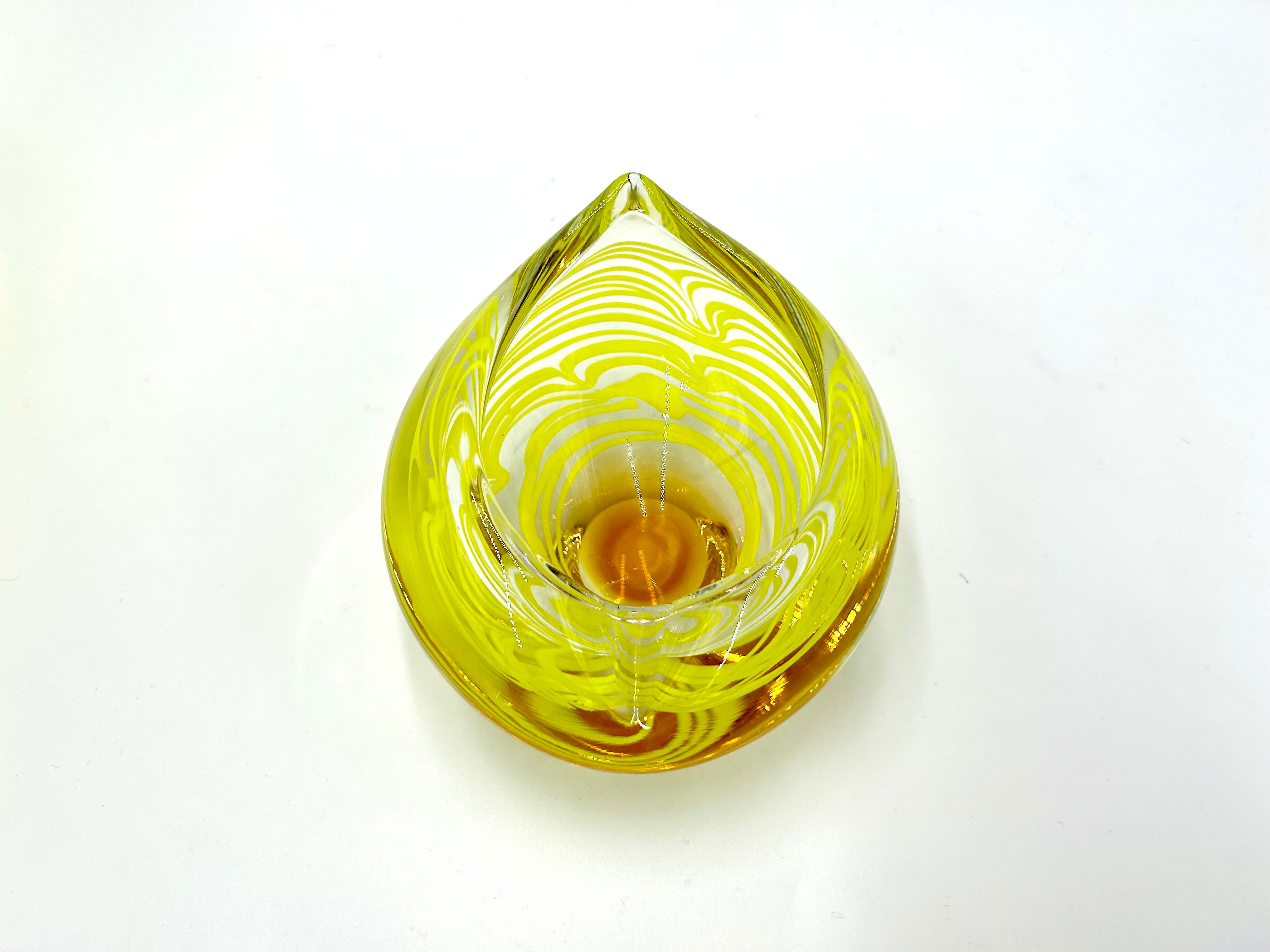 Art glass set, designed by Ivo Rozsypal, Crystalex, Czechoslovakia, 1960s