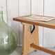 Old cottage bench in solid wood