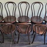 Series of 10 bistro chairs