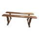 2 solid oak farm benches