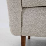 1970s Restored Armchair in Boucle Fabric