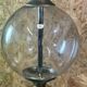 Large vintage lamp See Delmas 1970s glass and metal modern design