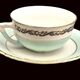 Vintage 4 cup and saucer set Seville Moulin des Loups Orchies