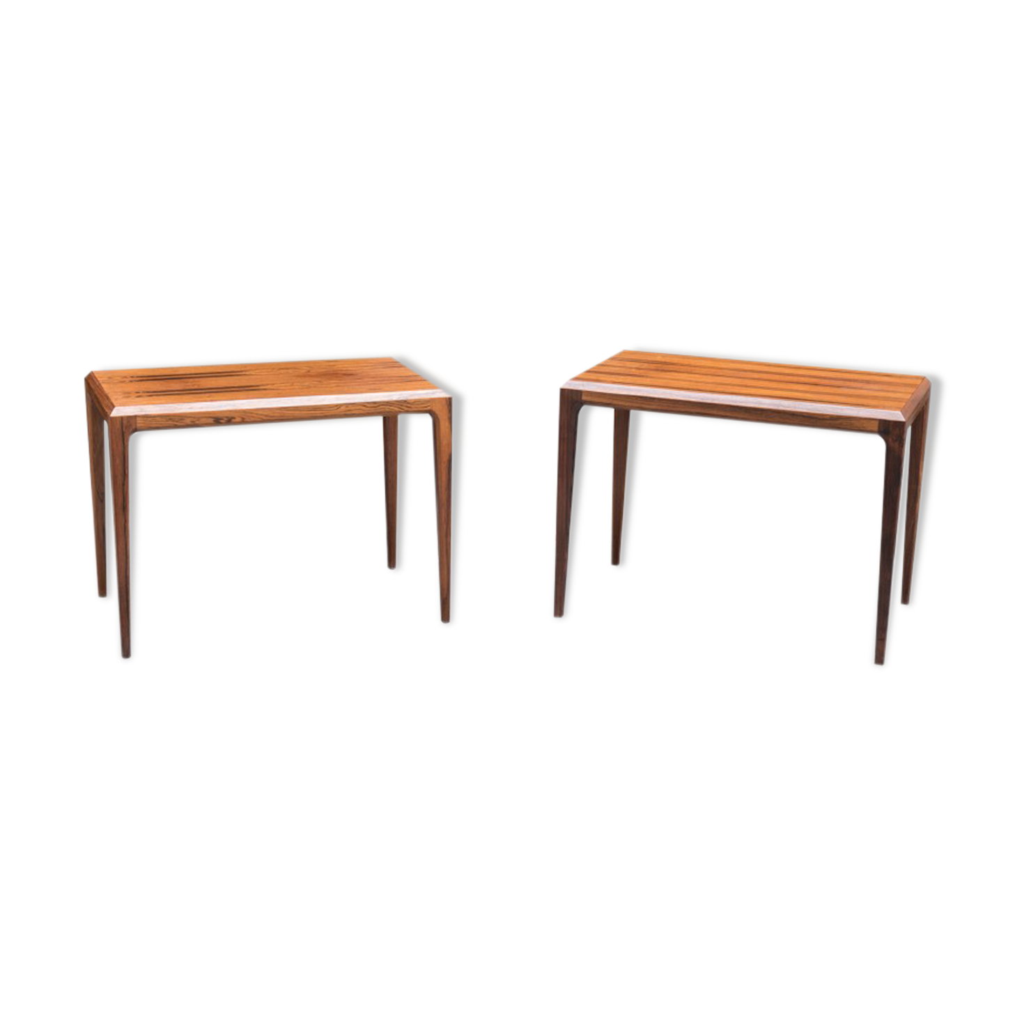 Pair rosewood tables