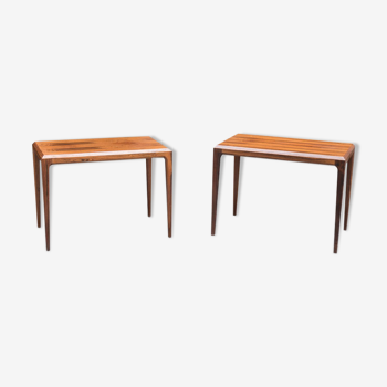 Pair rosewood tables