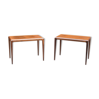 Pair rosewood tables