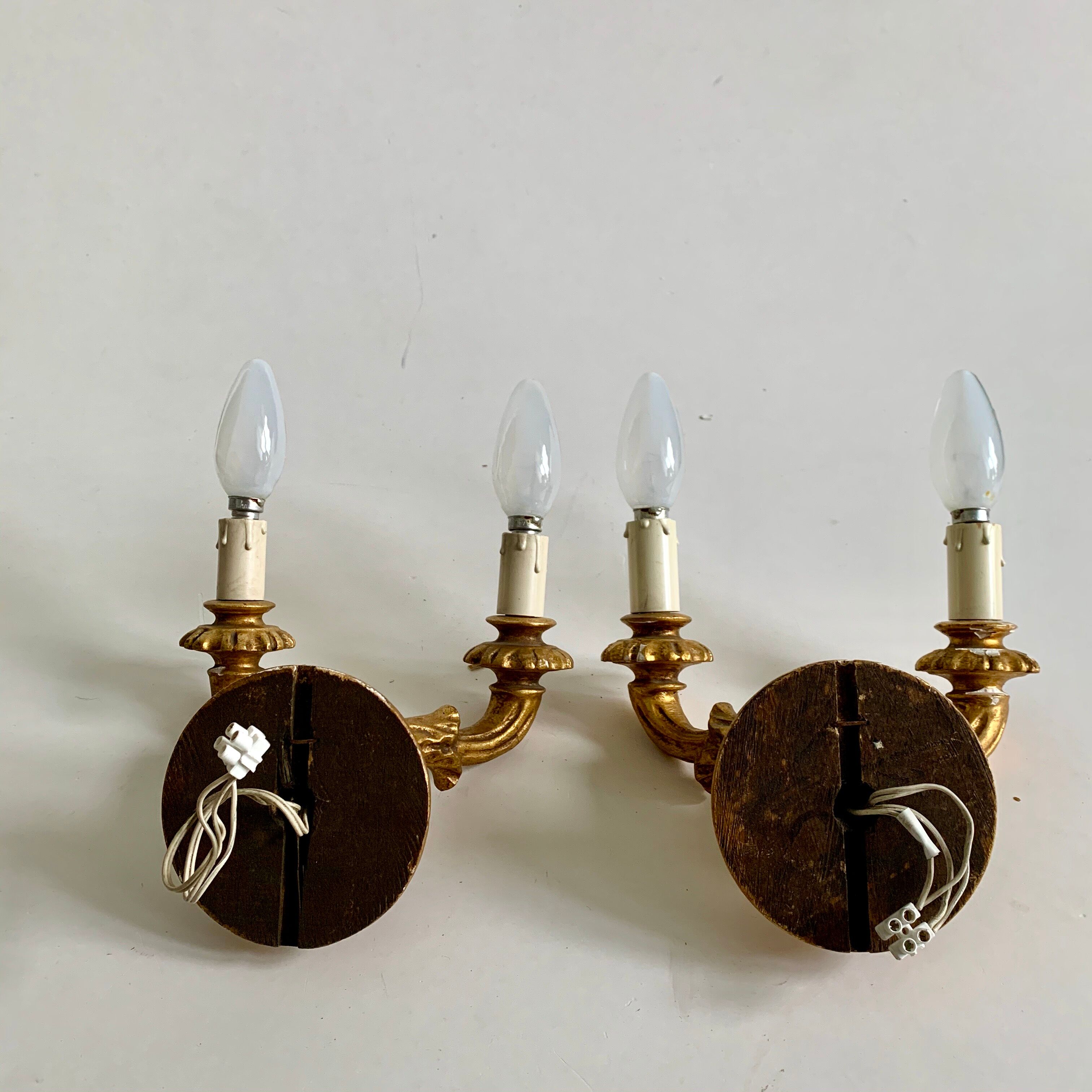 Pair of wall lamps, 1960s