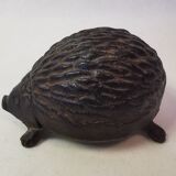 Vintage cast iron key/jewelry storage box. hedgehog shape
