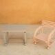 Vintage children's desk and chair for S.I.M.B.A.G. editions
