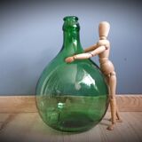 Demijohn 5L green round curved