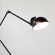 Lampe murale à pince industrielle Bauhaus Christian Dell, Koranda Autriche, années 1930