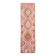 1970s Turkish Oushak Handmade Wool Cotton Pink Runner Rug 98x327