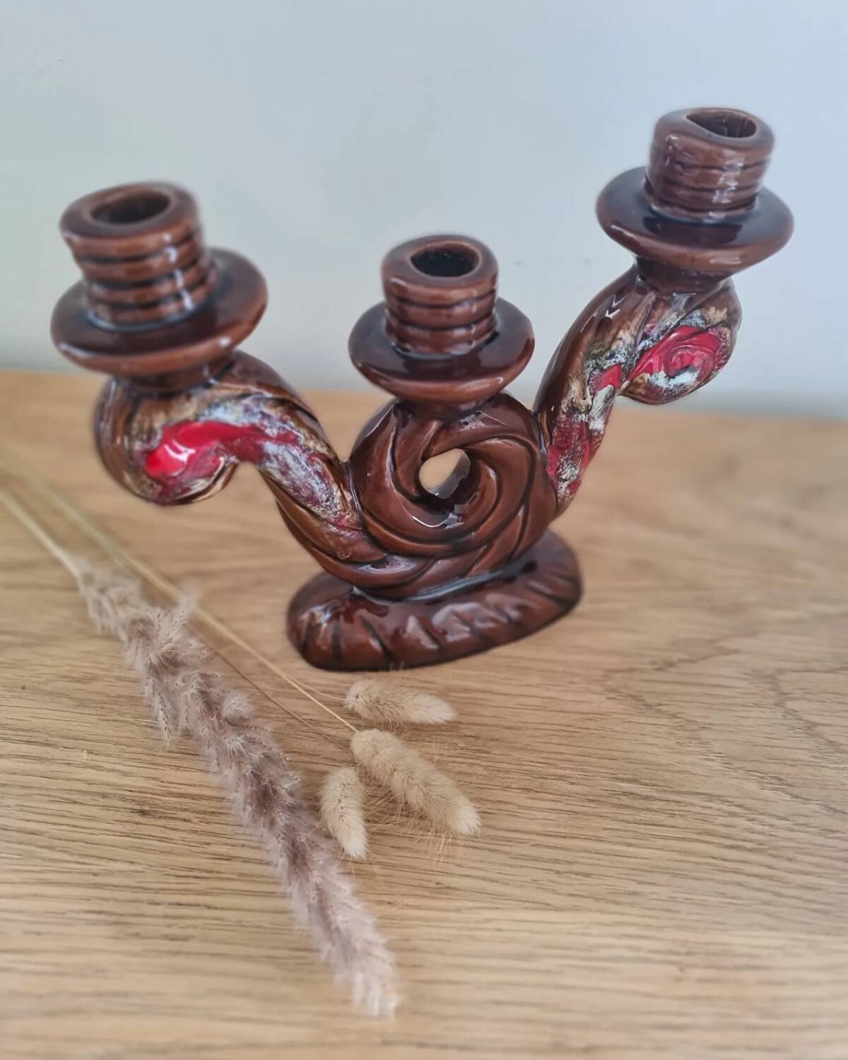 Vallauris 3-branched candle holder