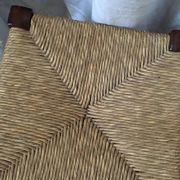 Sitting l bedded oak stool