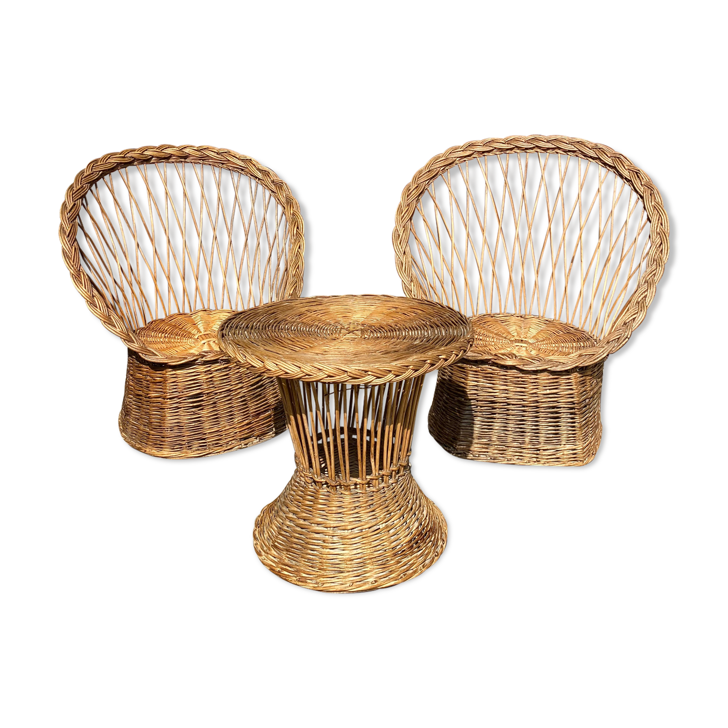 Wicker garden furniture