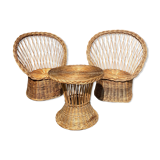 Wicker garden furniture