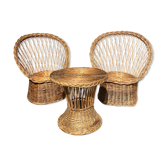 Wicker garden furniture