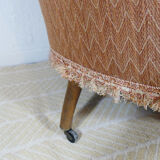 Vintage toad armchair - Toad armchair with wheels