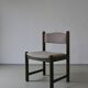 4 green carved wooden chairs | Scandinavia | 1960s
