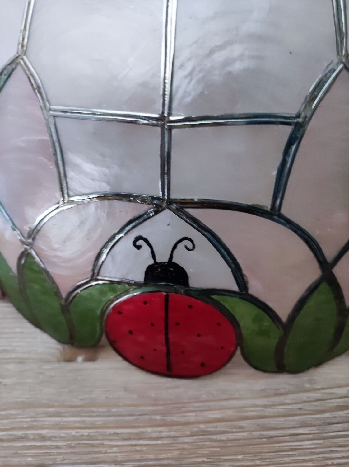 Ladybug mother-of-pearl chandelier