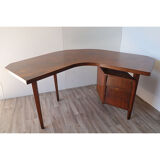 Vintage desk "Boomerang" solid wood 1950