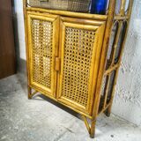 Rattan and cannage shelves