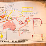 Old school map the world - Oceania