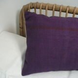 Coussin en lin ancien coloré