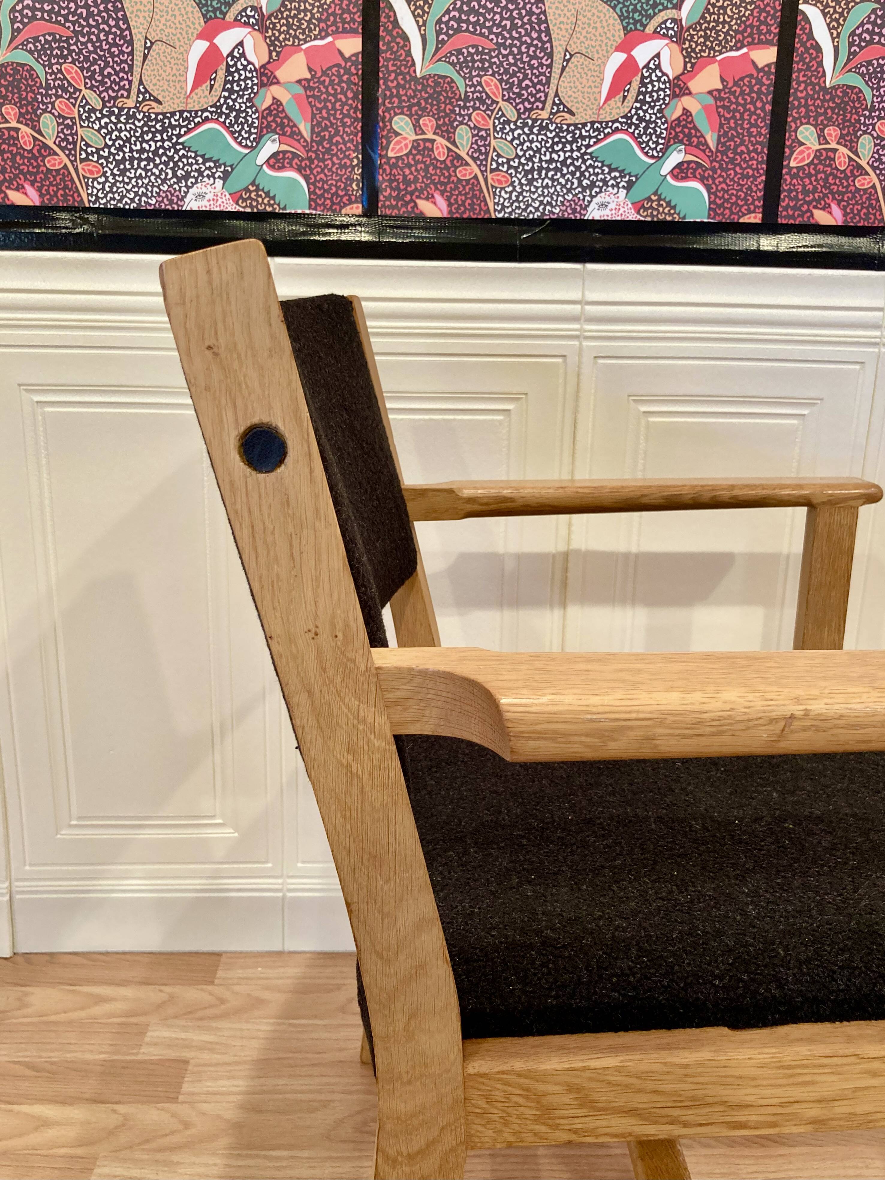 Ensemble de 4 fauteuils avec estampille "hans wegner" 1960.