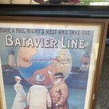 Batavier Line line poster London Rotterdam