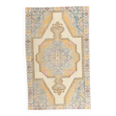 Tapis turc vintage fait à la main des années 1970 134x221