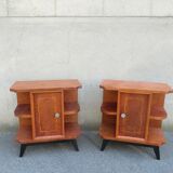 Pair of art deco bedside tables