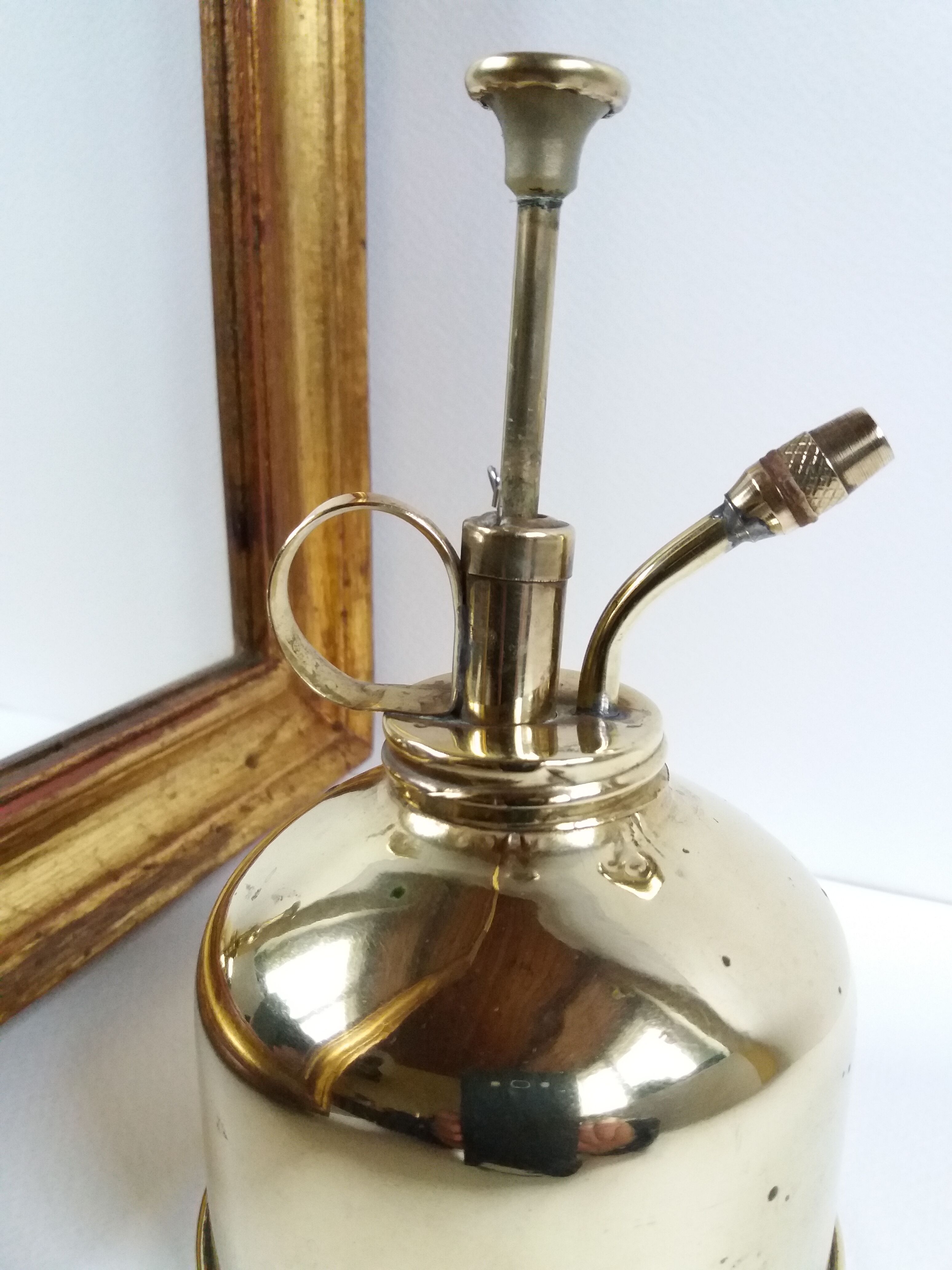 Vintage brass plant spray