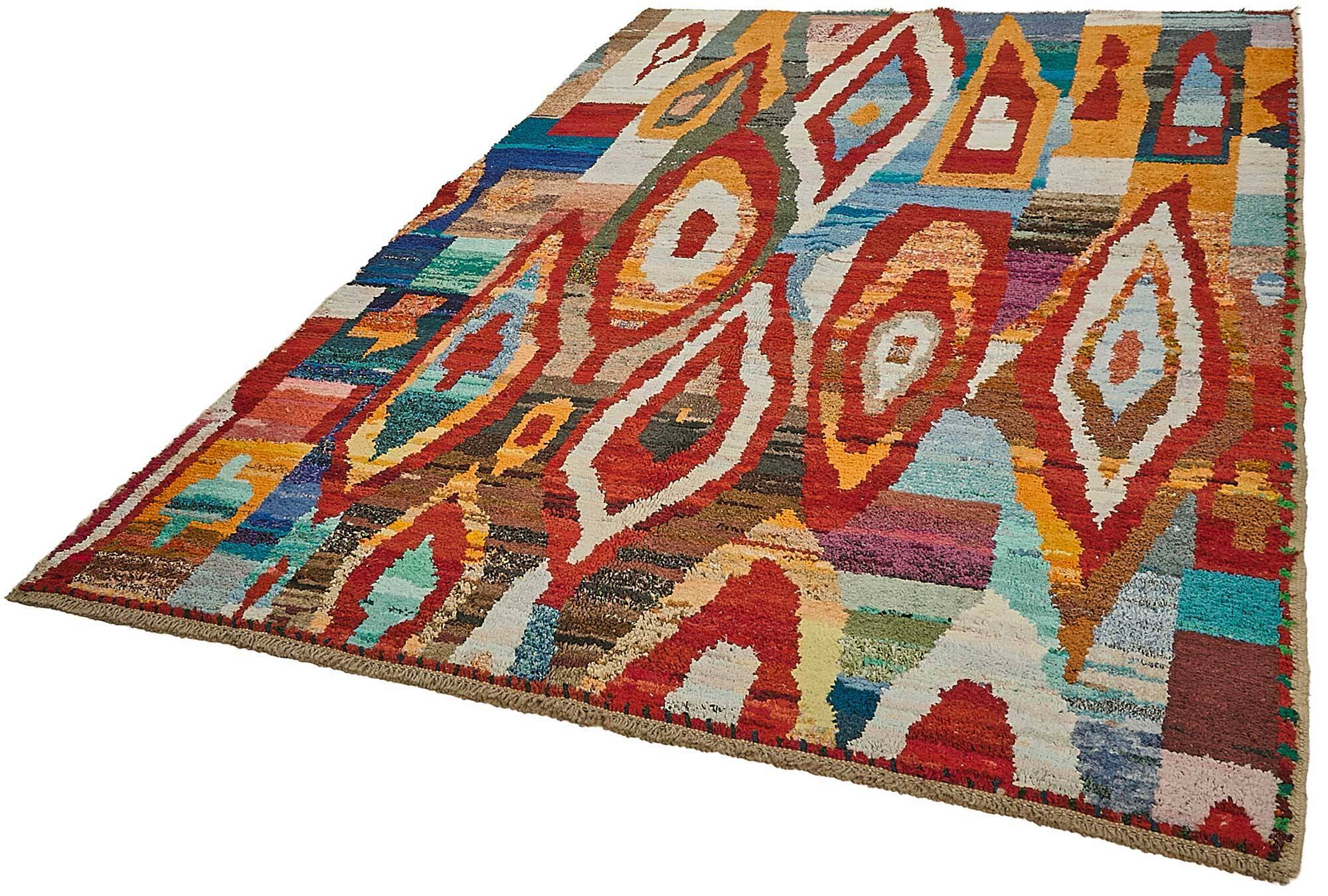 Handwoven Turkish Recycled Boho Rug 195 cm x 297 cm