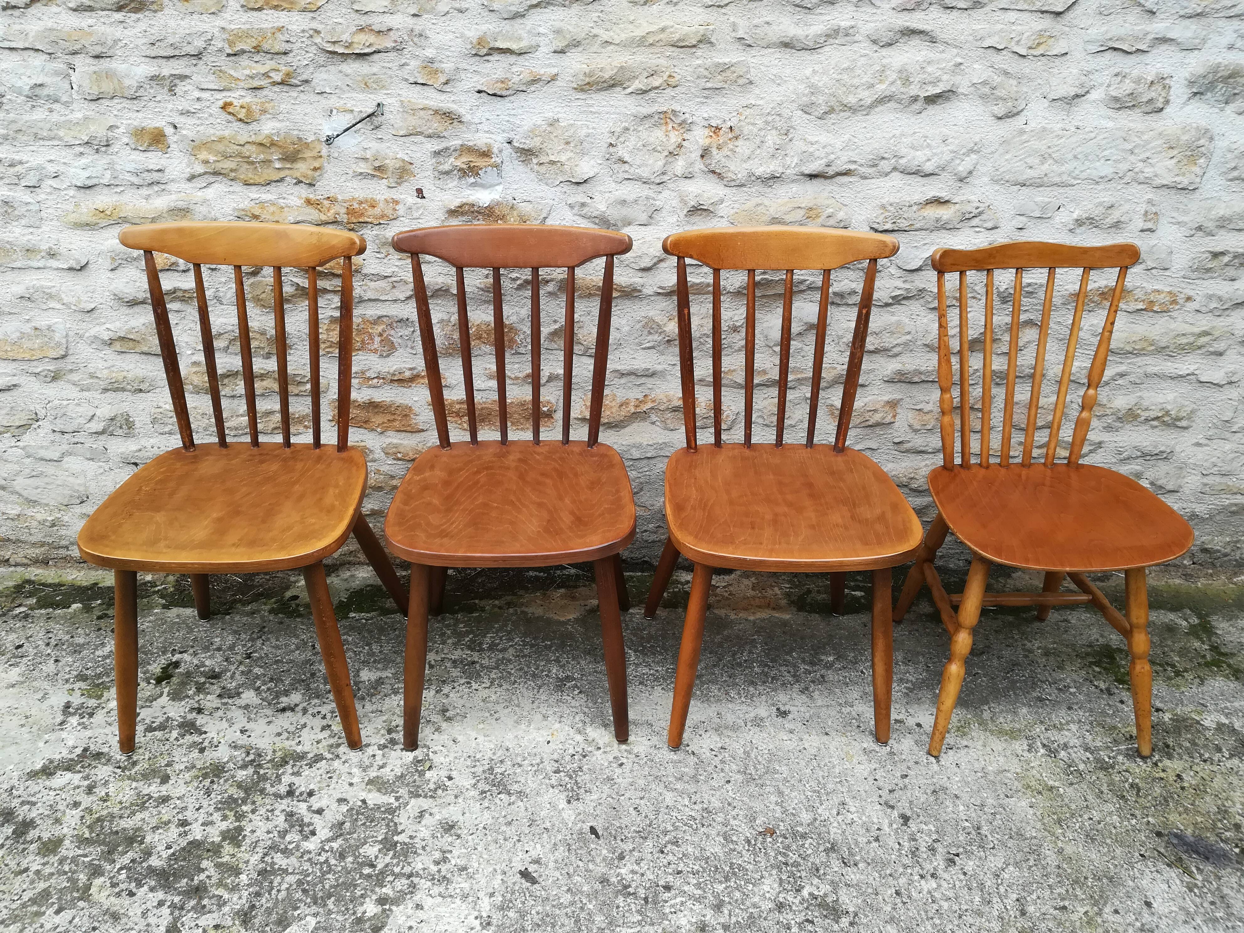 Set of 8 bistro chairs
