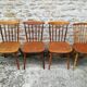 Lot de huit chaises bistrot depareillées