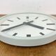 Grey Industrial Wall Clock from TN, 1960s