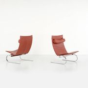 PK20 armchairs by Poul Kjaerhom for Fritz Hansen, Denmark 1968.