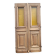 Double porte d'entree haussmannienne du xixéme siecle en noyer massif