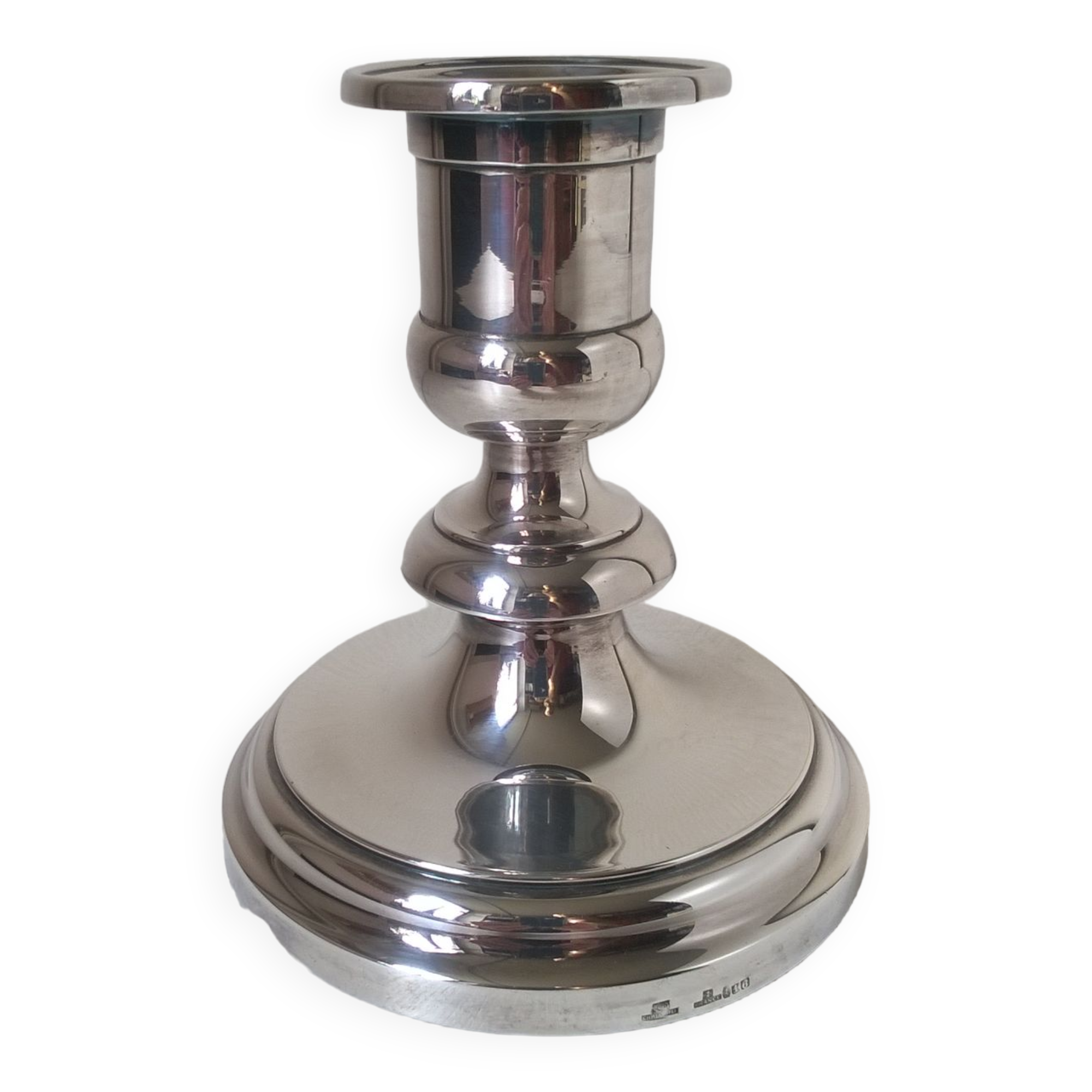 Christofle candle holder in silver metal
