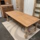 Solid oak farmhouse table