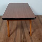 Mini formica table with vintage extensions 60/70s Joulux creation 47x28x27 cm