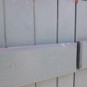 Pair of wooden iron hanging shutters