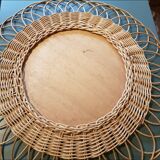 Rattan mirror D 45cm