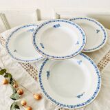 Assiettes et saucière Arabia Finlandia modèle diamant vintage