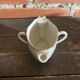 Saucière Double Ancienne Gras & Maigre Porcelaine Blanche #D906