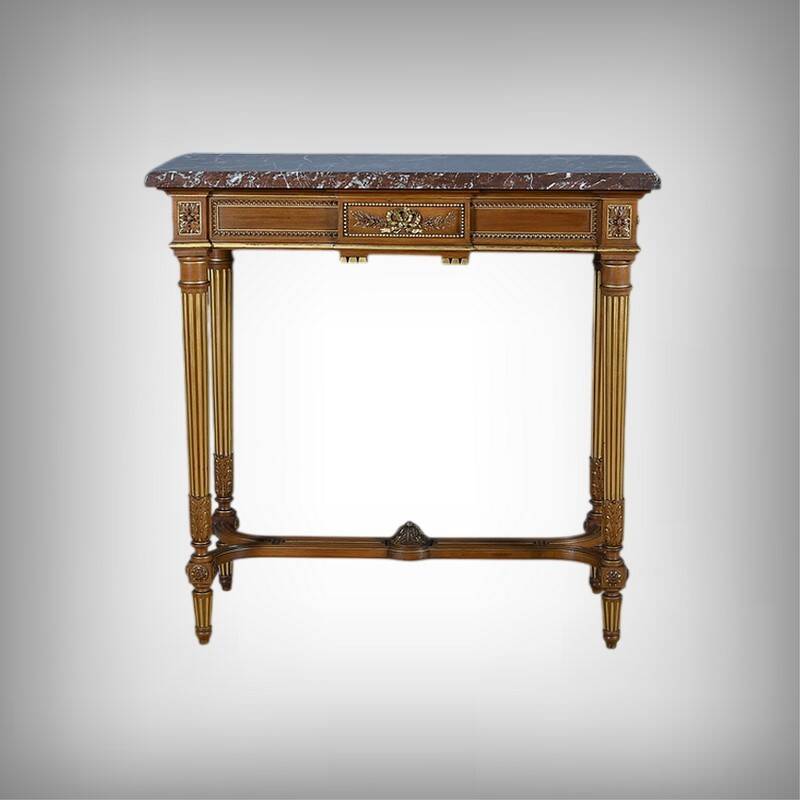 Console en acajou, style Louis XVI – 2ème moitié XIXe