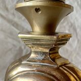 Old golden brass lamp base