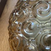 Antique wall light or ceiling fixture porthole Helena Tynell in gilded glass
